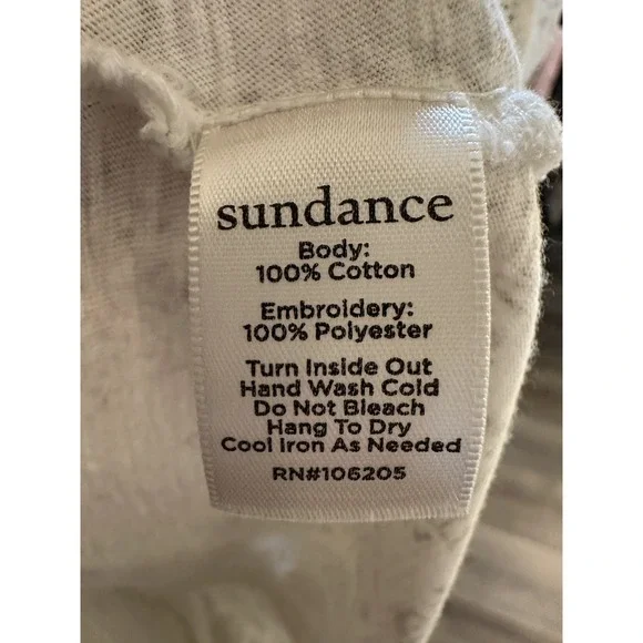 Sundance Womans Floral Embroidered Tank Top Size XS Cottagecore Boho Y2K Hippie - Picture 3 of 12